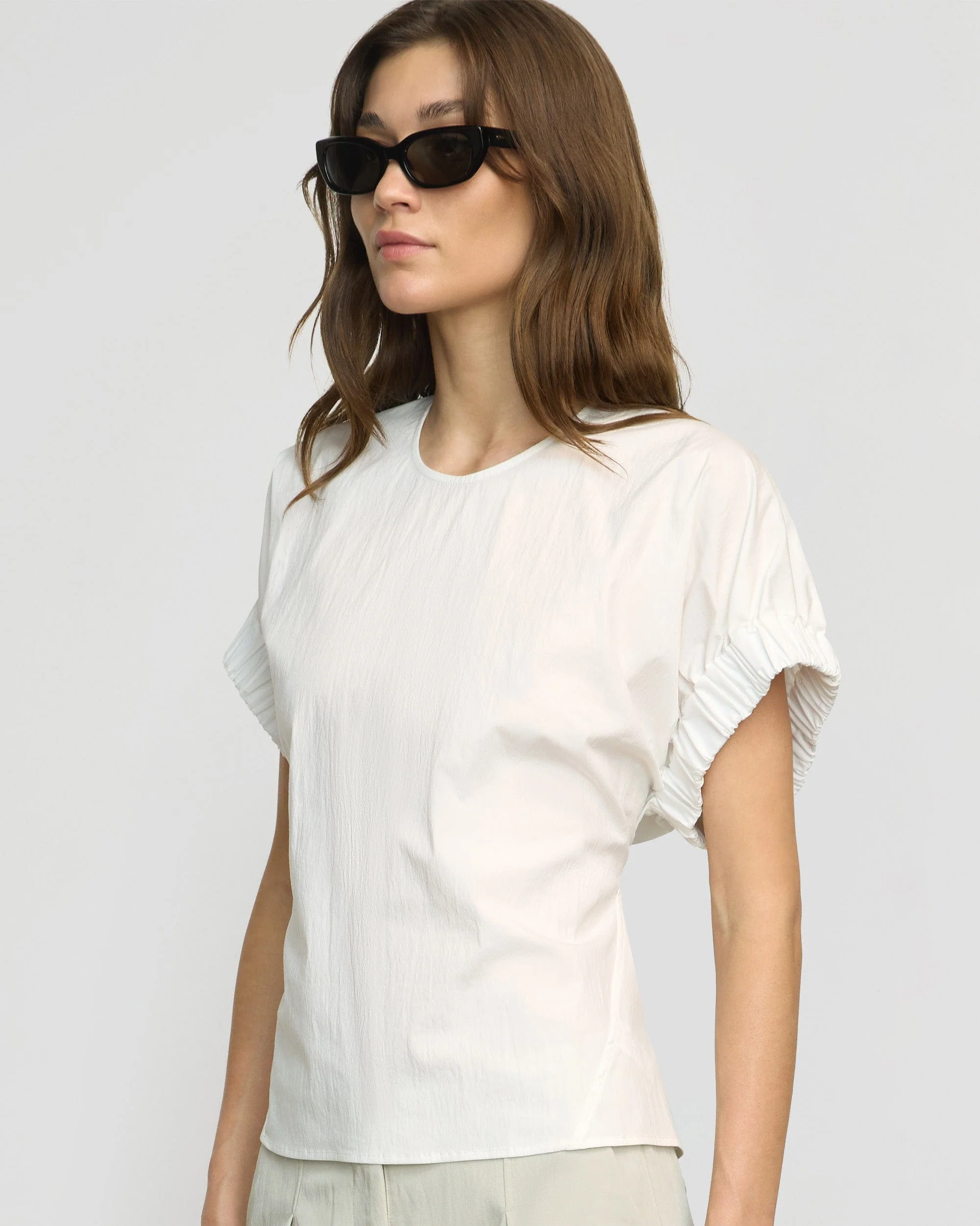 Roxanne Elasticated-Sleeve Blouse - Image 4