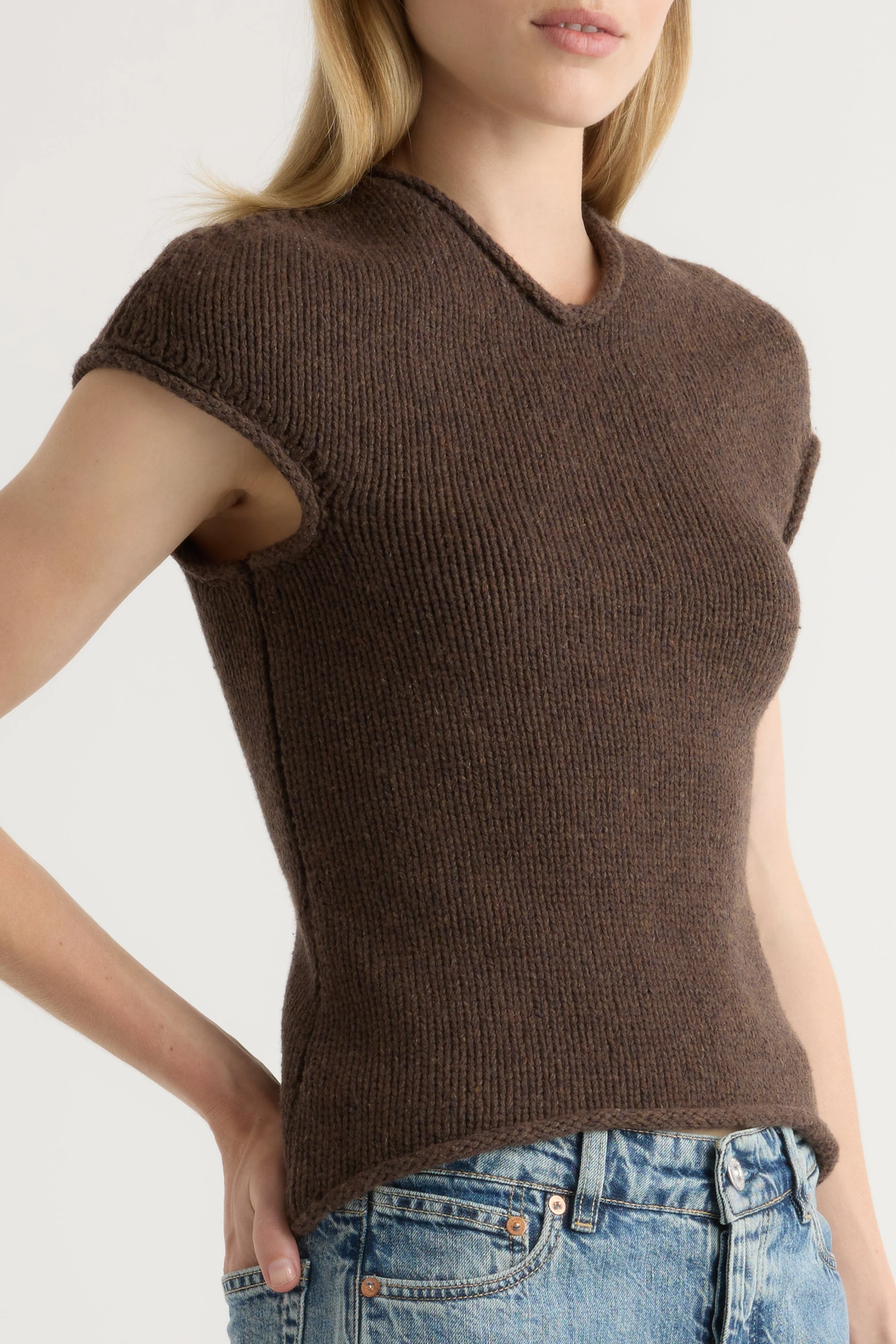 Simoul V-Neck Sweater Top - Image 4
