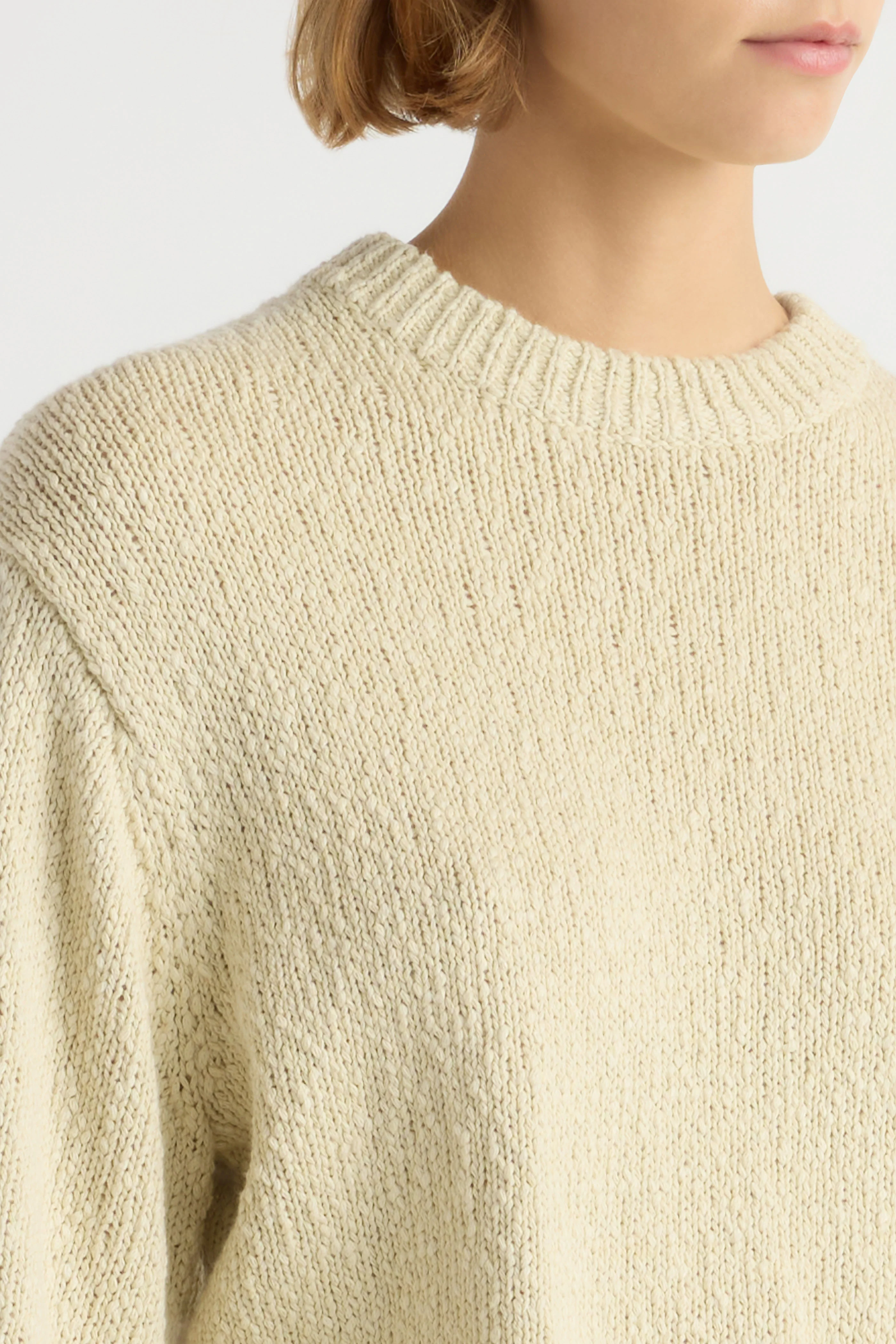 Sonya Textured Organic Cotton Sweater - Image 5