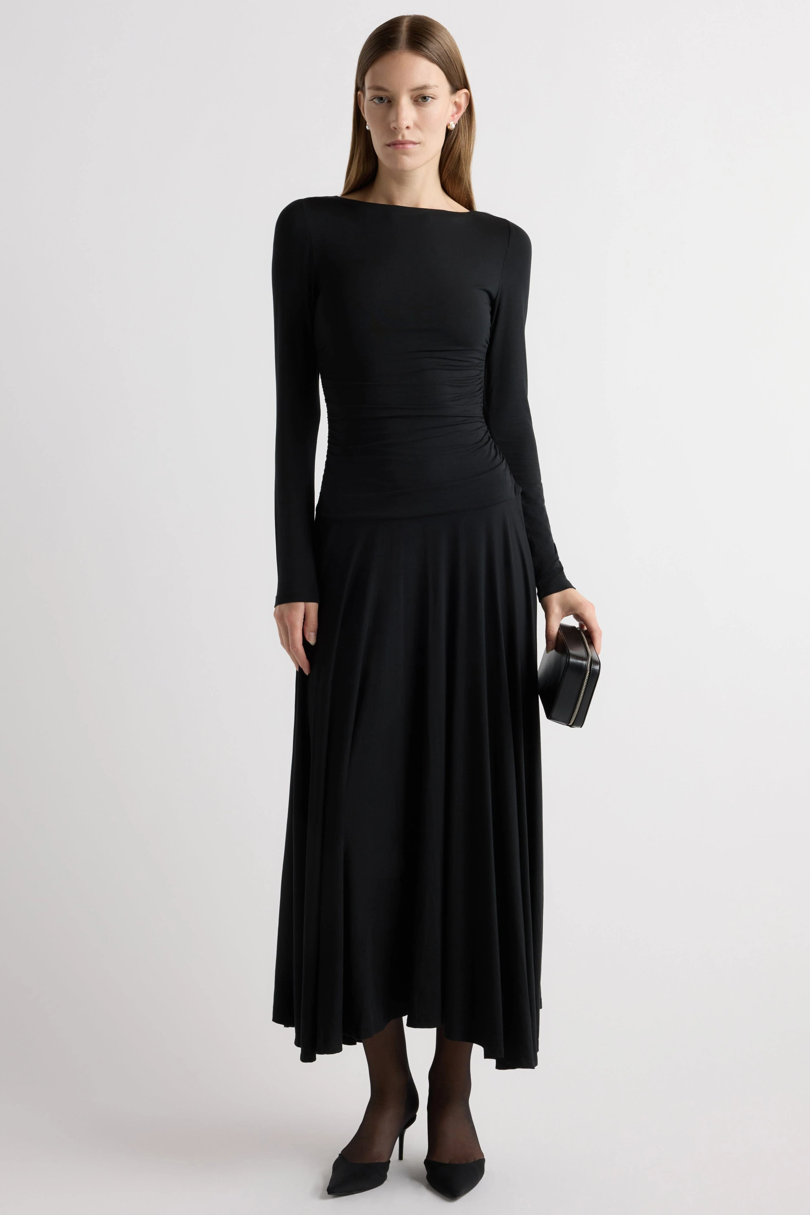 Tamryn Ruched Drop-Waist Dress - Image 4