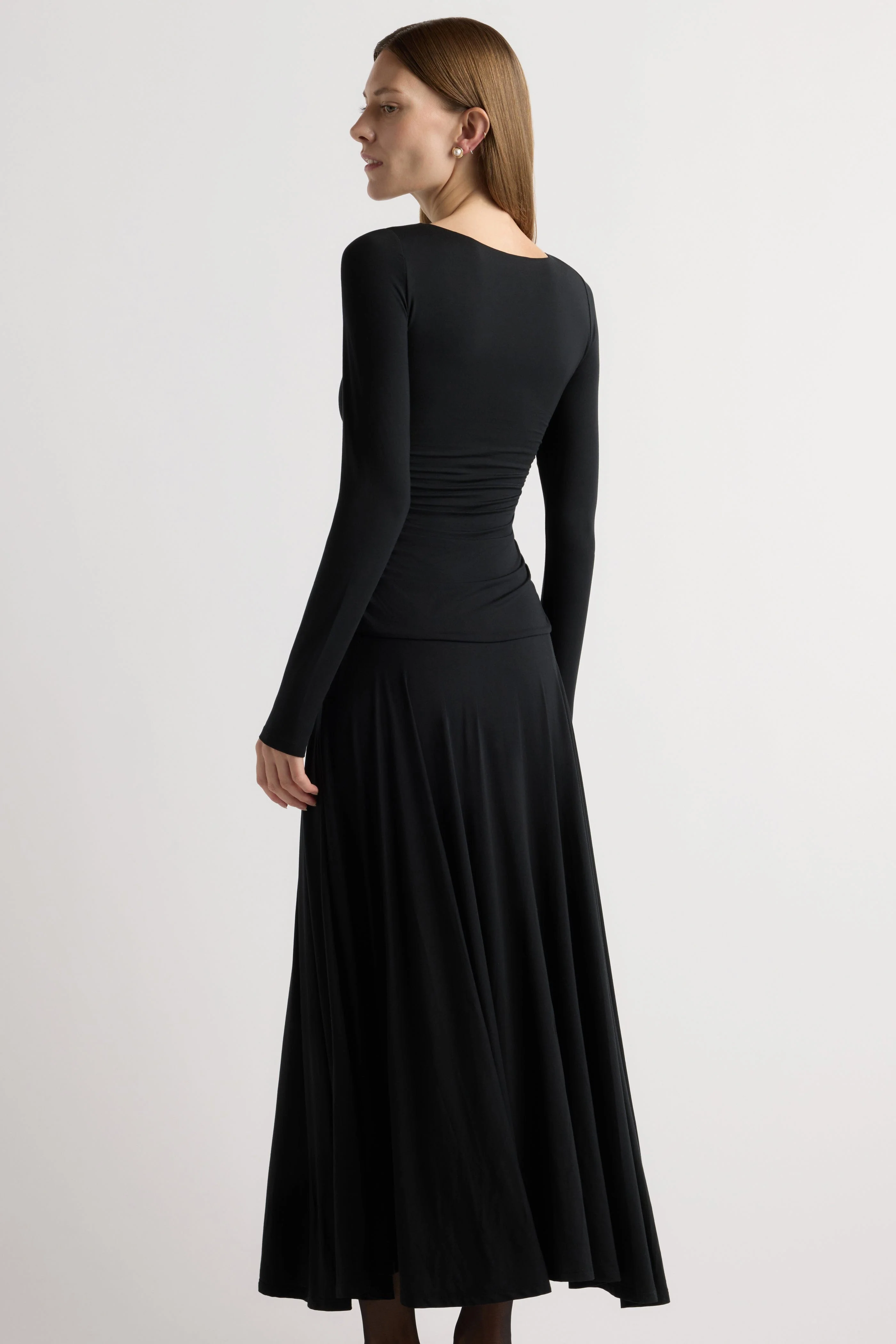 Tamryn Ruched Drop-Waist Dress - Image 6