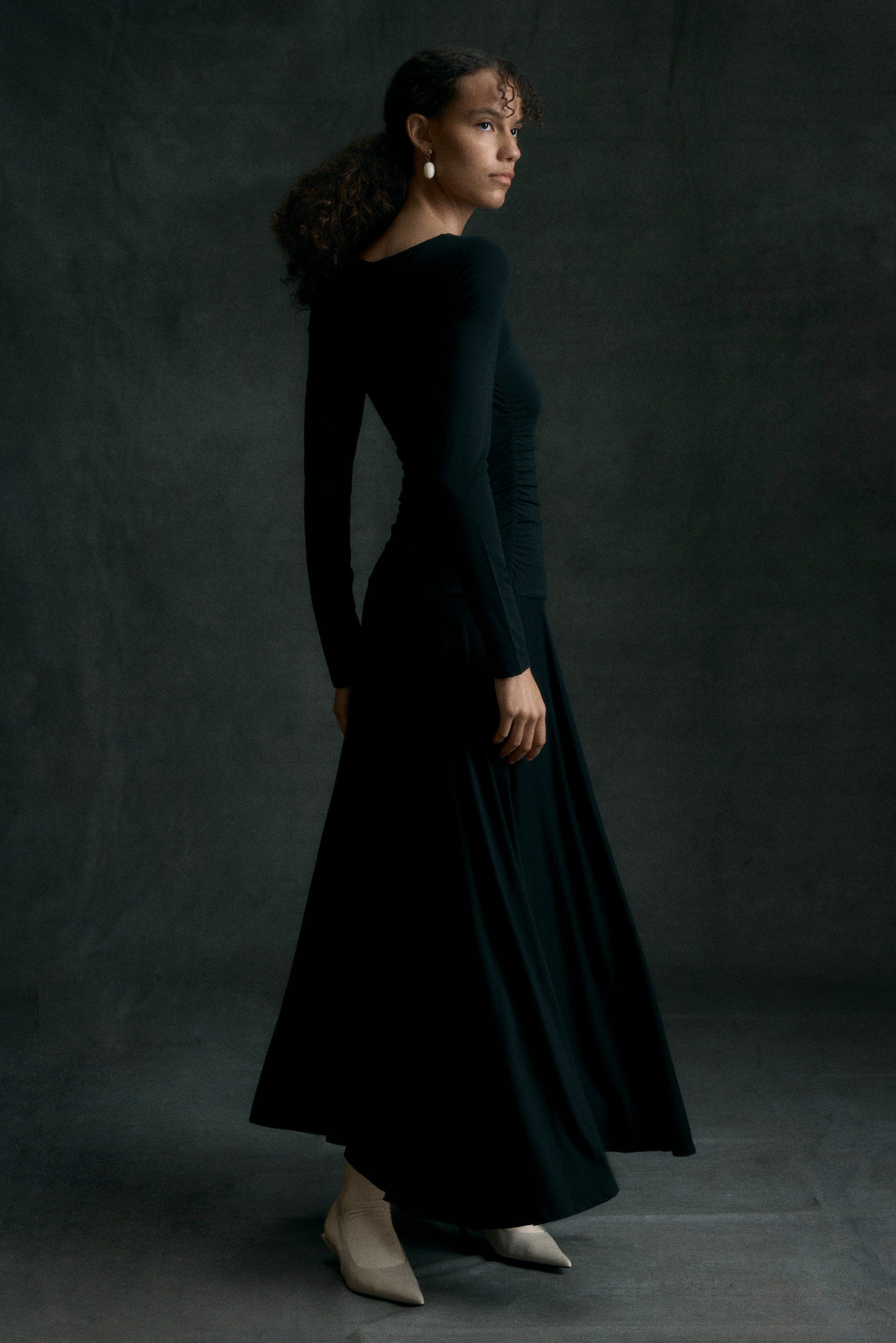 Tamryn Ruched Drop-Waist Dress - Image 7