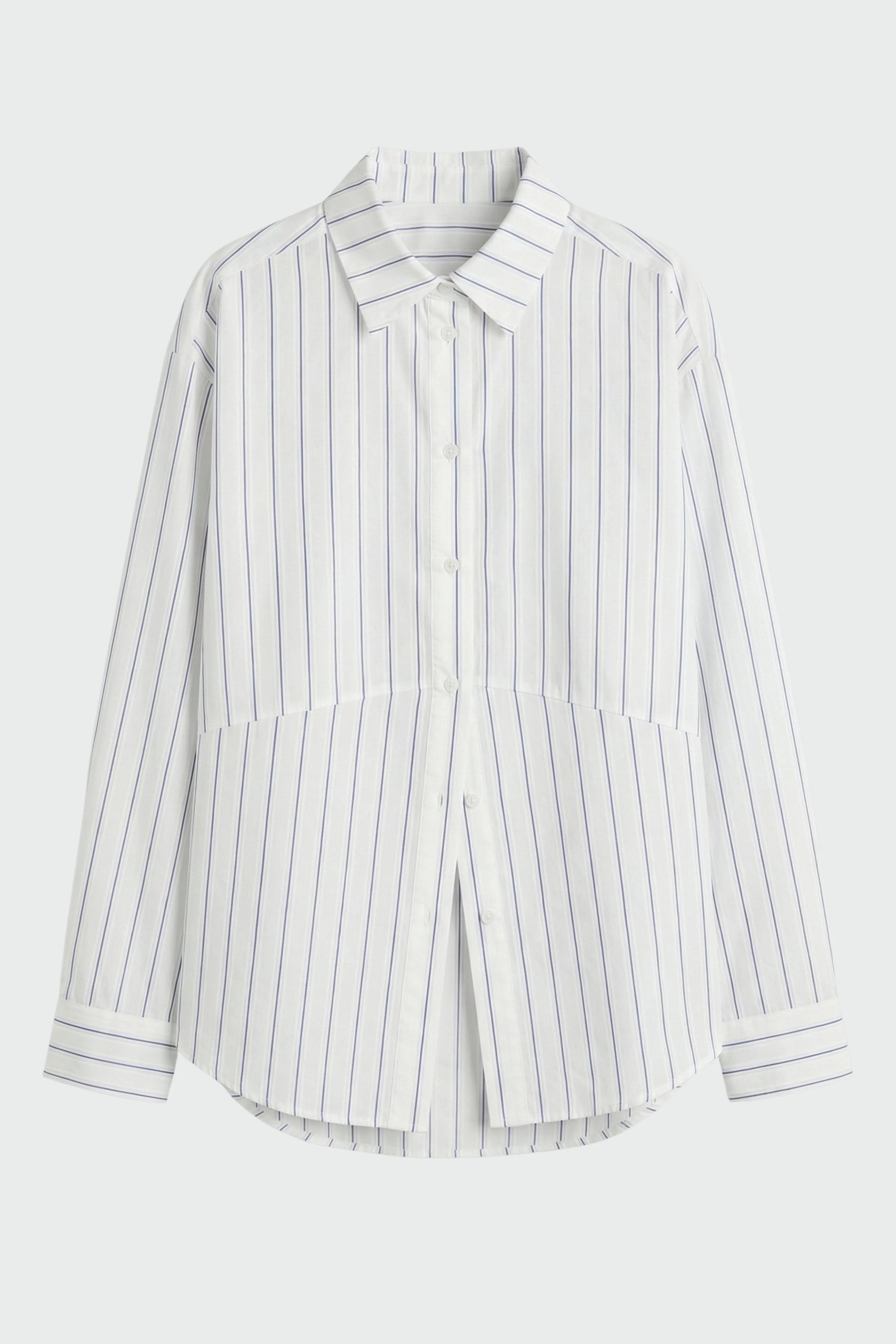 Tarinah Front-Split Striped Shirt - Image 7