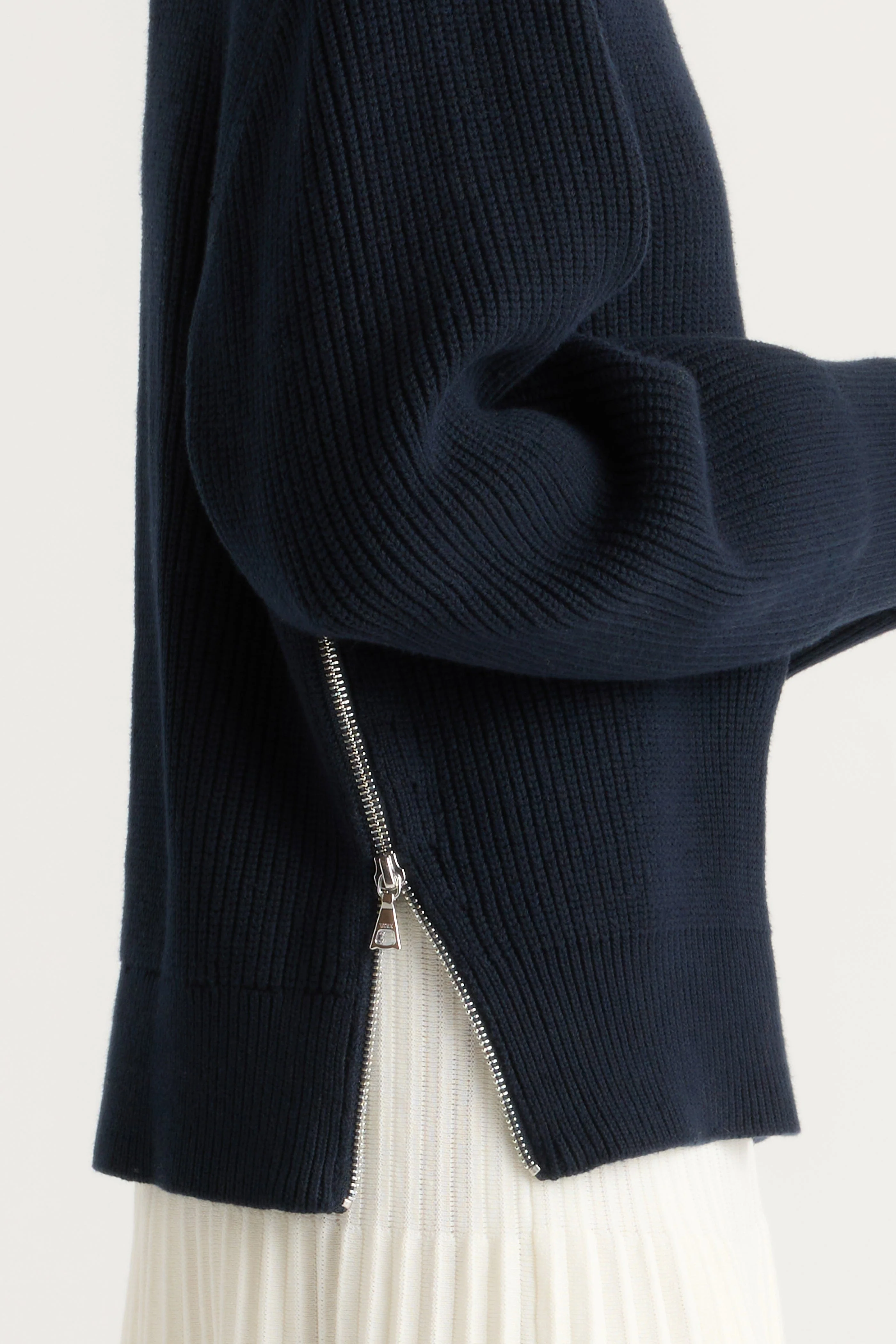 Tate Organic Cotton Side-Zip Sweater - Image 4