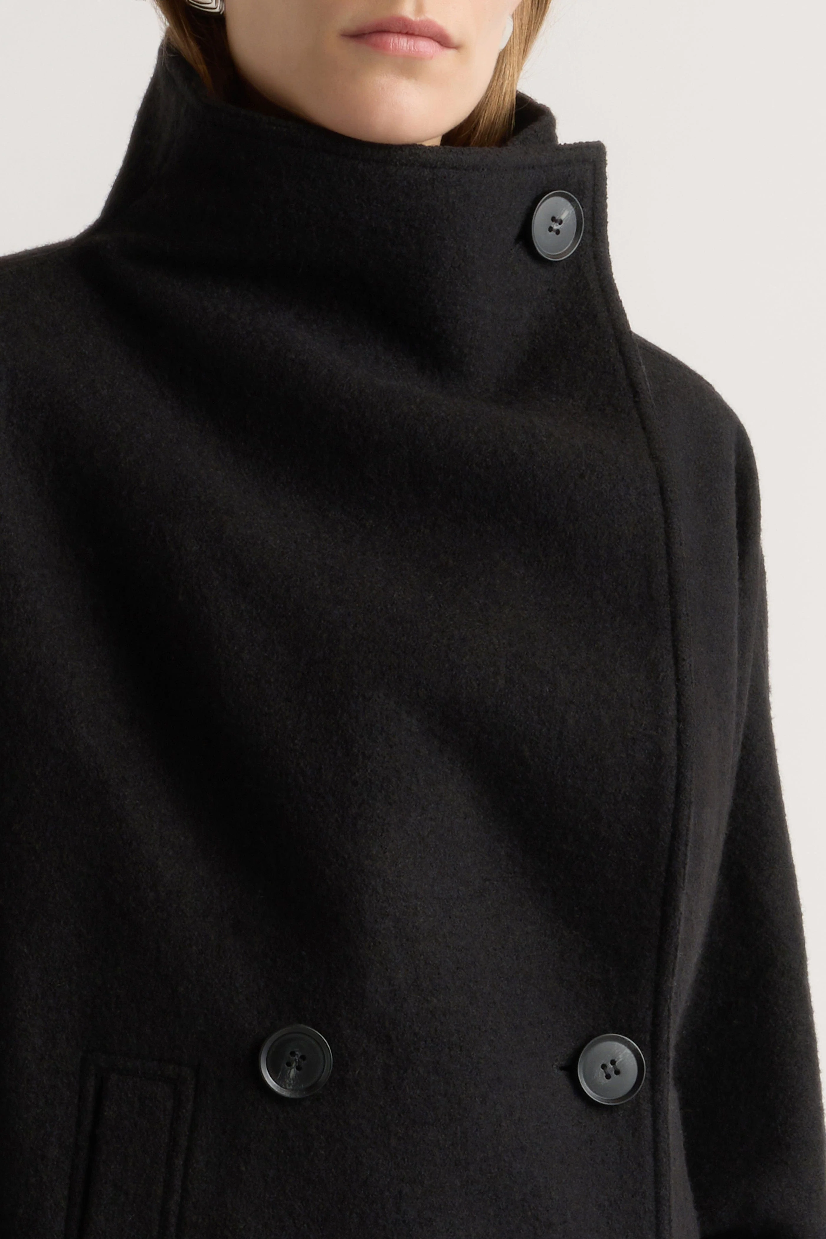 Vashti Wool-Blend Collared Peacoat - Image 6