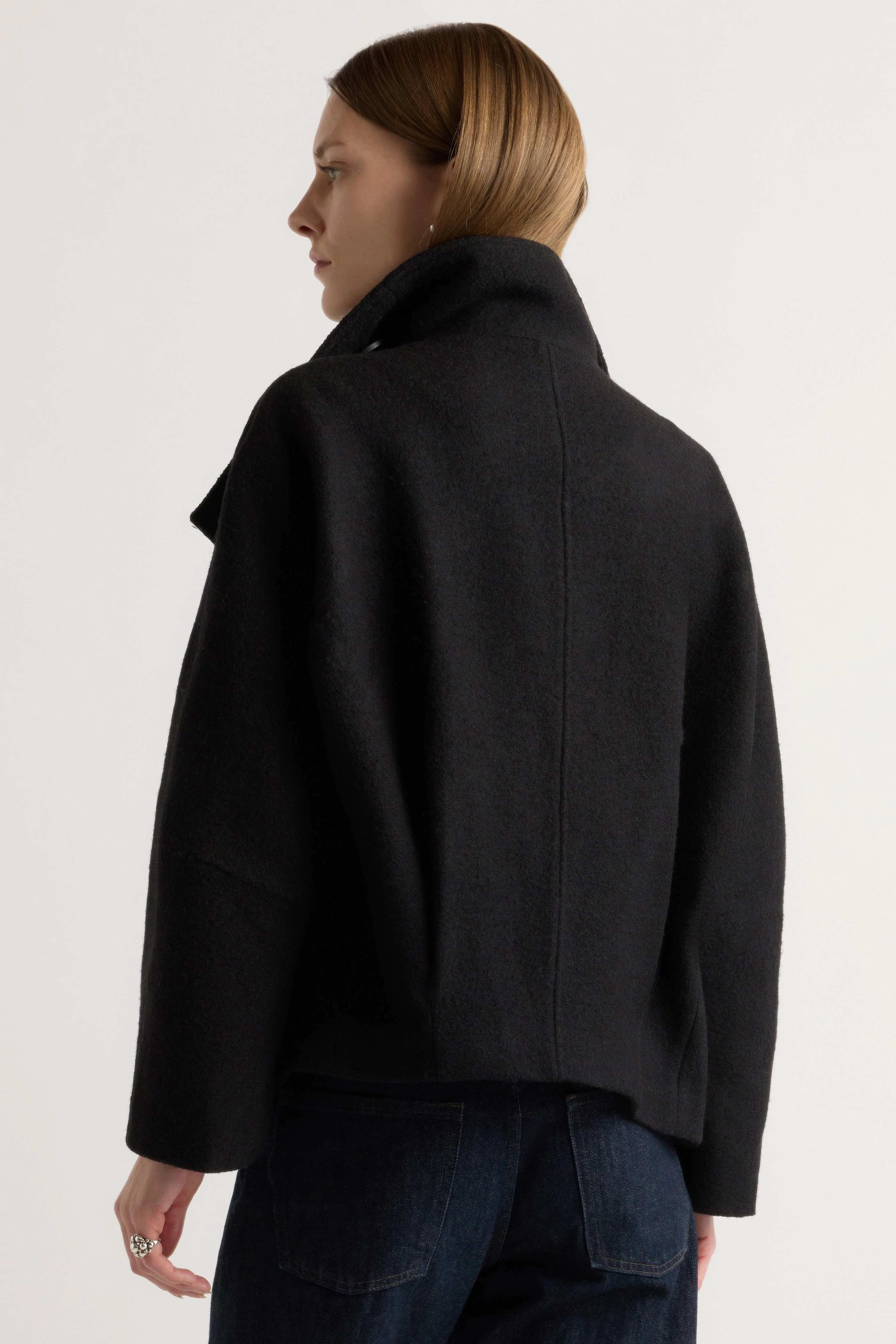 Vashti Wool-Blend Collared Peacoat - Image 7